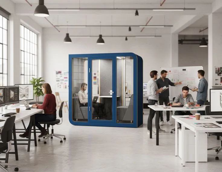 Cabinas insonorizadas para oficinas: guía completa 2026