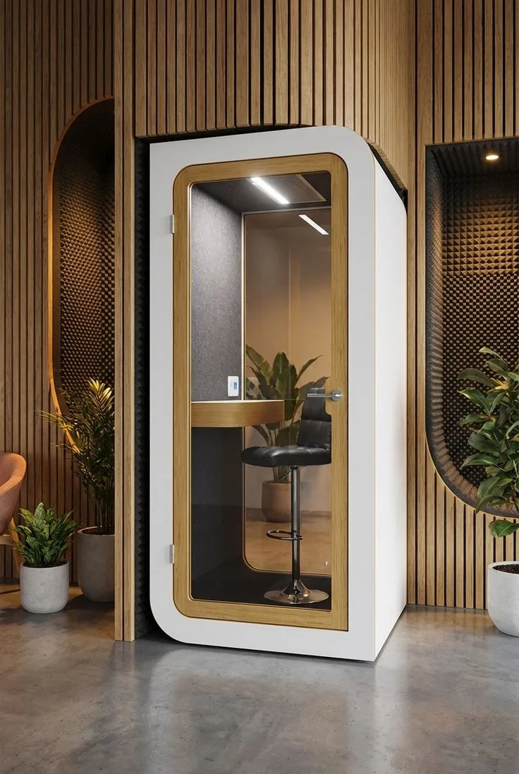 Comparativa cabinas insonorizadas 2026: Framery vs SilentBox vs StudioBricks